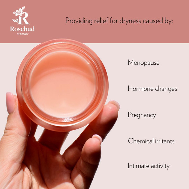 Rosebud Woman Honor Vaginal Moisturizer Balm – Natural Feminine Care for Dryness Irritation & Itch Relief – Hormone-Free Organic OB/GYN-Approved Intimate Hydration (90-Day Supply)