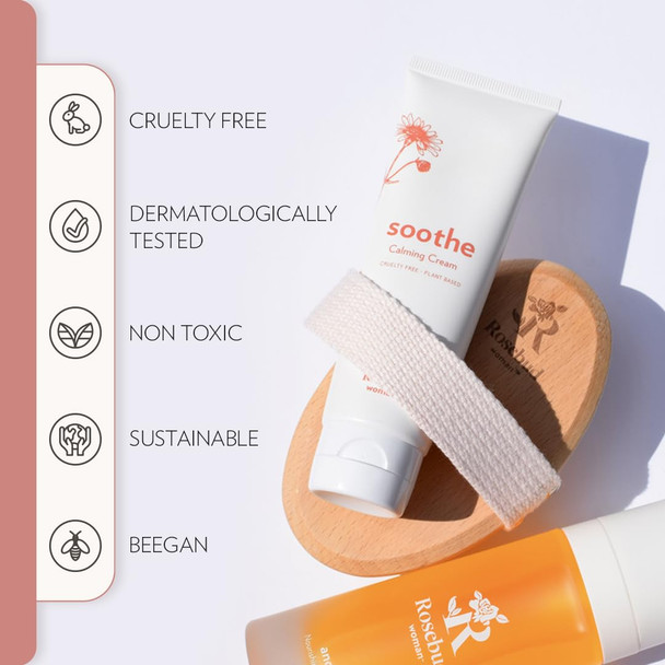 Rosebud Woman Soothe Calming Cream with Arnica & Chamomile - Soothes Itchy Skin - Dermatologist Reviewed Intimate Care for Sensitive Areas (2.7oz)