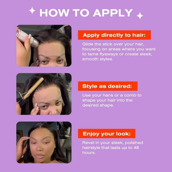 The Frontal Queen Hair on Sleek Wax Stick