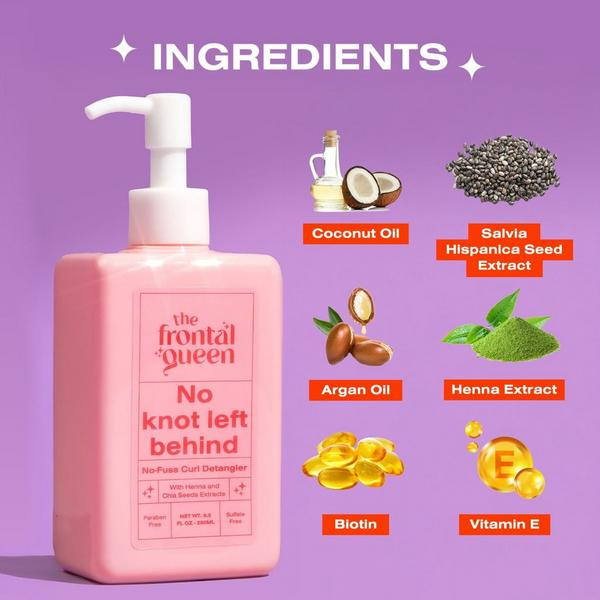 The Frontal Queen No-Fuss Curl Detangling Crème