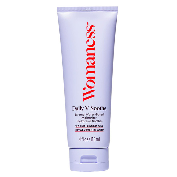 Womaness Daily V Soothe External Gel Moisturizer - Hyaluronic Acid Vaginal Moisturizer - Silicone-Free Non-Irritating Vaginal Care Gel - Estrogen & Hormone-Free Formula for Women - 4oz