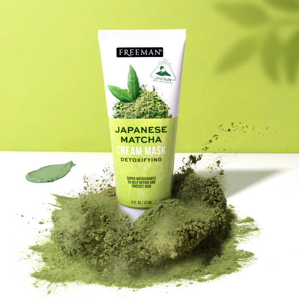Freeman Exotic Blends Detoxifying Japanese Matcha Cream Facial Mask 6 fl.oz./ 175 mL Tube