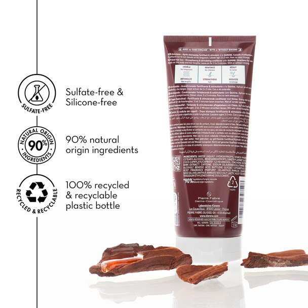 Klorane Strengthening Conditioner with Quinine - Natural Alternative for Hair Thinning - Support Thicker Stronger Healthier Hair - Men & Women - Vegan and Dermatologist-Tested - 6.7 fl. oz.