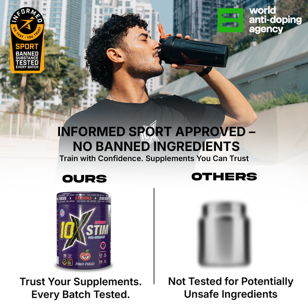 10X Athletic 10X STIM Pre-workout - Fruit Bomb - 50 Servings