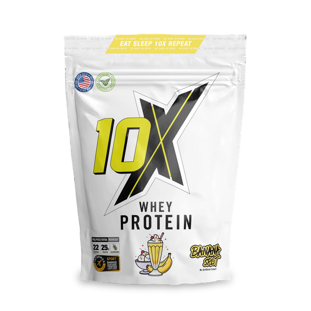 10X Athletic 10X WHEY PROTEIN - Banana Split - 22 Servings