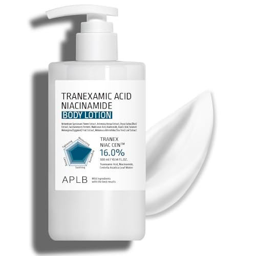 APLB Tranexamic Acid Niacinamide Body Lotion  TRANEX NIAC CEN 16.0% 10.14 FL.OZ/Korean Skincare Long lasting hydration Blemish Care Helps with skin discoloration