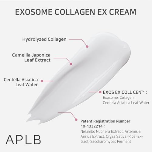APLB Exosome Collagen EX Cream  EXOS EX COLL CEN 39.4% 1.86 FL.OZ/Korean Skincare Efficient absorption Tightens skin Long lasting hydration Revitalize for gentle and improve skin texture