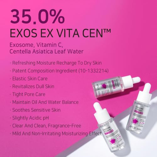 APLB Exosome Vitamin C EX Serum  EXOS EX VITA CEN 35.0% 1.35 FL.OZ/Korean Skincare Efficient absorption Dark spots Elasticity Care Revitalize for gentle and improve skin texture
