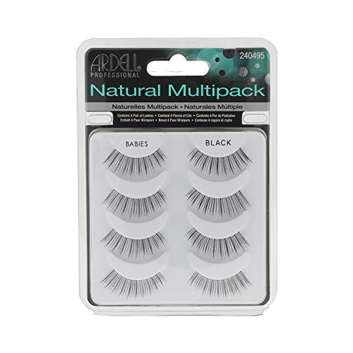 Ardell False Eyelashes Natural Lashes Babies Black - Lightweight Short Length Reusable Fake Lashes 1 Pack