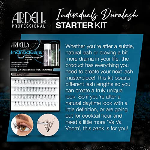Ardell Individuals Duralash Starter Kit - Single Eyelashes In Short Medium And Long Lengths With Eyelash Adhesive