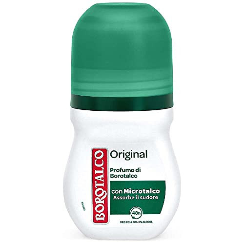 BOROTALCO ROBERTS Original Talc Scent Deodorant Deo Roll-on 50ml 0% Alcohol 6x