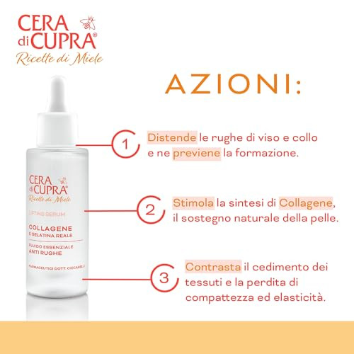 CERA DI CUPRA - Collagen and Vitamin Serum - Concentrated Anti-Aging Solution - Multivitamin Complex for Skin Reconstruction (30 ml)