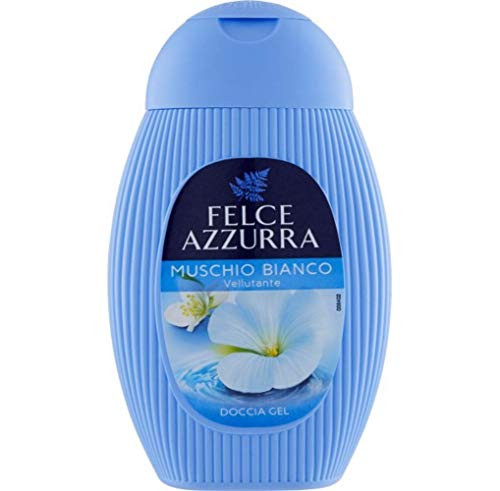 Felce Azzurra Shower Gel Muschio Bianco 250ml / 8.45fl.oz Pack of 2