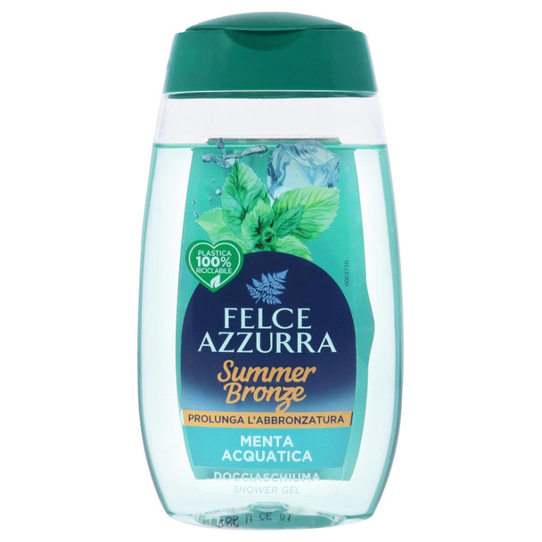 Felce Azzurra Summer Bronze - Tan Extending Body Wash - Emollient Active Ingredients Nourish and Moisturize Your Skin - Pamper Yourself with Scented Shower Gel - Cocco and Yuzu - 8.45 oz