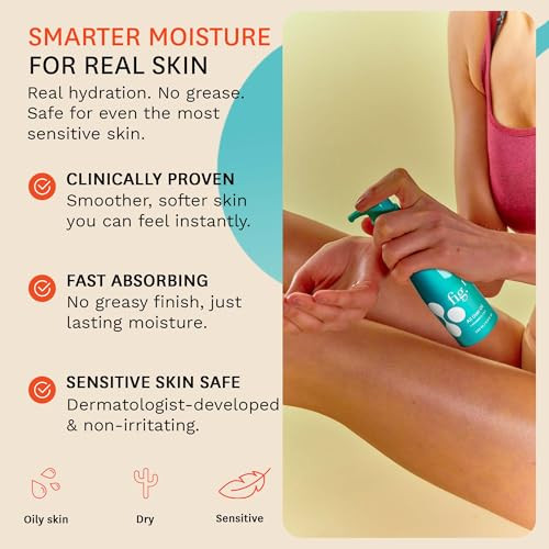 Fig.1 All Over Oil - Lightweight Hydrating Body-Oil for After Shower Glow  Non-Greasy with Vitamins A C & E  Moisturizing Skin Oil for Face & Body  Vegan Refillable Pump  120ml