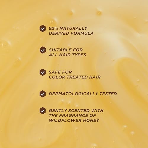 Gisou Honey Gloss Ceramide Therapy Hydrating Shampoo – Deeply Cleanses & Restores Moisture Ceramides & AHAs (Wildflower Honey Scent)