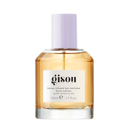 Gisou Honey Infused Hair Perfume – Long-Lasting Hair Fragrance with Mirsalehi Honey & Argan Oil Wildflower Honey scent 1.7 Fl Oz