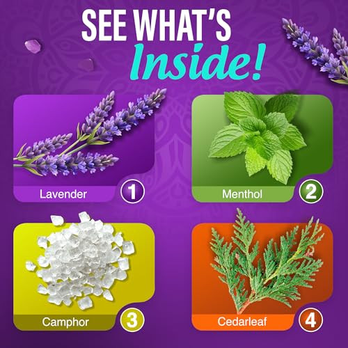 GuruNanda Lavender Vapor Shower Tablets Clean-Dissolving Aromatherapy Shower Steamers with Lavender & Menthol Soothes & Promotes Relaxation Ideal for ing 15 Count