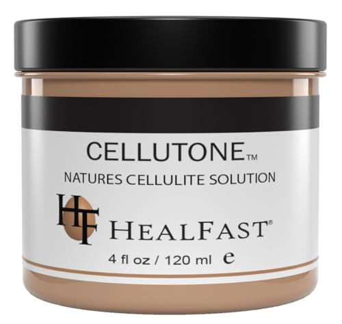 HealFast Cellutone Cellulite Reduction Cream 4 Oz – Suitable for Hips Thighs Buttocks and Abdomen (Not for Face) – Blended with 70+ Egg Vitamins Minerals and Proteins