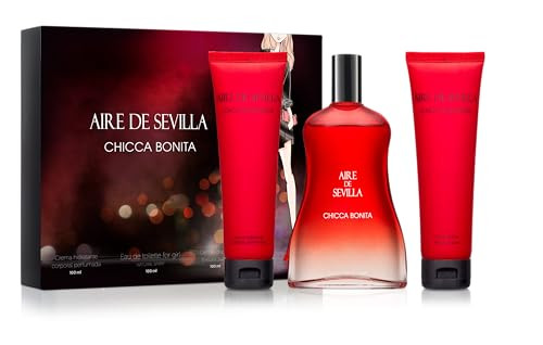 Instituto Español Aire de Sevilla Chicca Bonita Eau de Toilette Spray for Women Oriental Floral with Jasmine 5.1 fl oz Made in Spain