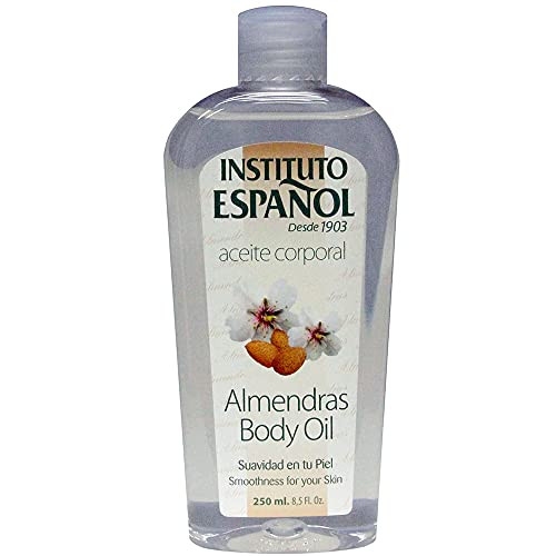 Instituto Español Almond Body Oil. Moisturizes Nourishes and keeps your Skin Young. Gentle Formula. Enriched with Vitamins. 8.5 fl.oz