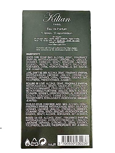 Kilian narcotics mini discovery set 5 different parfum sample set 5 x 1.5 ml - 5 x 0.05 fl oz. good girl gone bad love dont be shy rolling in love voulez roses on ice