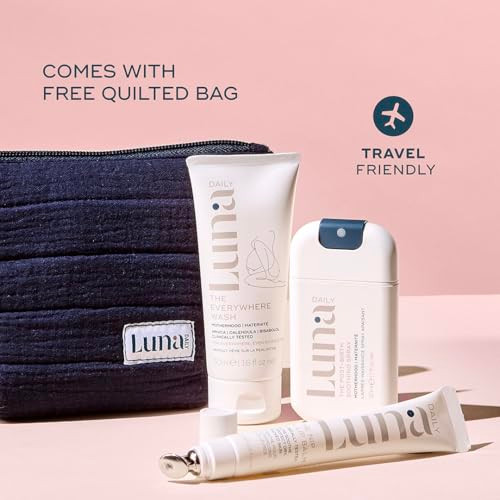 Luna Daily Hospital Bag Essentials Kit Pregnancy & Postpartum Care  Travel-Size Feminine Wash Perineal Spray & Nipple Balm  pH-Balanced Soothing & Hydrating Intimate Skincare for  Moms