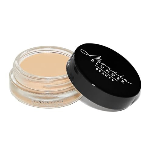 Monika Blunder Beauty - Blunder Cover Foundation Concealer - Shade: 6 - Sechs - Deep Neutral/Golden Undertones - Clean Beauty All-In-One Cruelty- Vegan - 0.62 oz