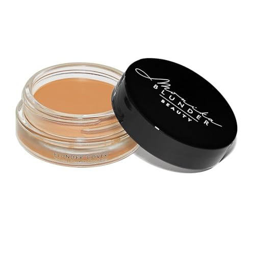 Monika Blunder Beauty - Blunder Cover Foundation Concealer - Shade: 3 - Drei - Light/Medium Warm Neutral Undertones - Clean Beauty All-In-One Cruelty- Vegan - (3 Drei) - 0.62 oz