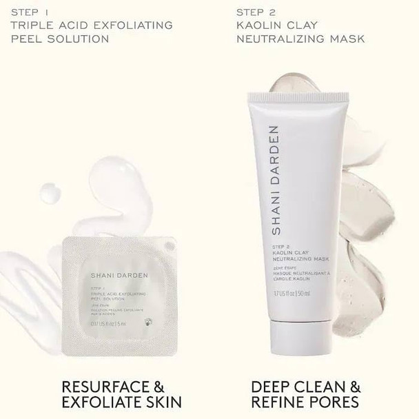 SHANI DARDEN Mini Triple Acid Signature Peel +  ENTEL Aqua Masque Pack 1 Count (Pack of 1)