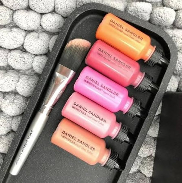 Daniel Sandler Watercolor Liquid Blush — Buildable Blendable & Long-Lasting Liquid Blush for Cheeks Lips & Eyes — Lightweight & Water Resistant — For All Skin Types — Cherub