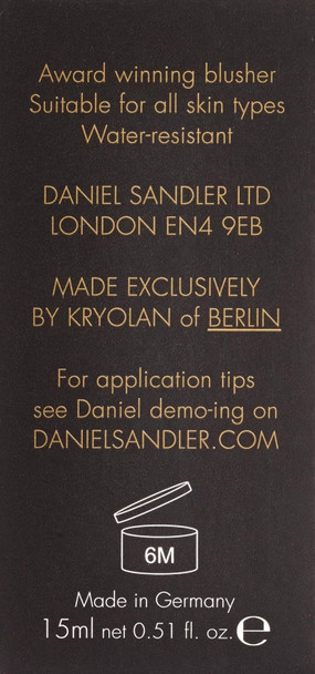 Daniel Sandler Watercolor Liquid Blush — Buildable Blendable & Long-Lasting Liquid Blush for Cheeks Lips & Eyes — Lightweight & Water Resistant — For All Skin Types — Crush