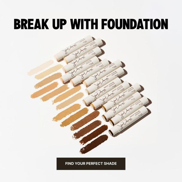 Jillian Dempsey Spot Stick Concealer | Easy Blending Matte Concealer for Blemishes & Uneven Skin Tones | Shade No 02: Fair with Yellow Undertones