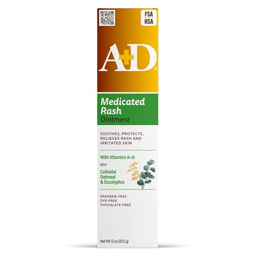 A+D Medicated Rash Ointment 15.2 Oz“ Relieves Irritated Skin From Poison Ivy Eczema Beard & Bikini Rash Dry & Chapped Skin Bug Bites. Made With Colloidal Oatmeal