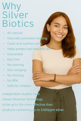 American Biotech Labs American Biotech Labs Silver Biotics Patented Multivalent Silversol 20 Ppm Soothing Skin Gel Versatile 1.5 Oz For Skin Comfort And Wellness