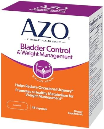 Azo Bladder Control With Goless & Weight Management Dietary Supplement Helps Reduce Occasional Urgency Promotes Healthy Metabolism Supports A Good Nights Sleep 48 Capsules