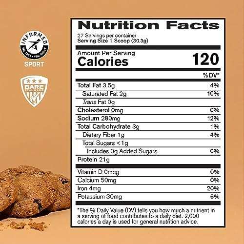 Bare Performance Nutrition Bpn Vegan Oatmeal Cookie Protein + Strong Joints Bundle