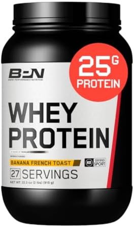 Bare Performance Nutrition Bpn Whey Protein + Casein Protein Powder Blend Vanilla 25G Protein Per Serving Supports Lean Muscle Recovery 27 Servings Third Party Tested