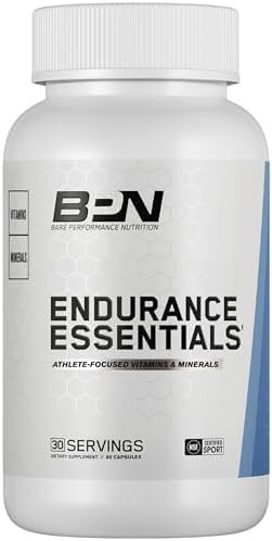 Bare Performance Nutrition Endurance Essentials Endurance Athlete Daily Multivitamin Nsf For Sport Supports Energy Muscle Function Immune & Bone Health 30 Capsules