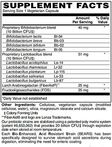 Bariatricpal Probiotic 20 Billion Cfu Gastrointestinal & Immune Health Capsules (30 Count)