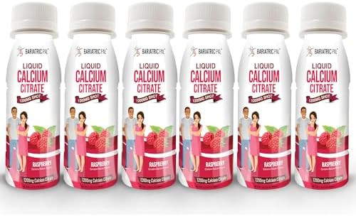 Bariatricpal 1200Mg Calcium Citrate Sugar Liquid Shots Green Apple (6Pack)