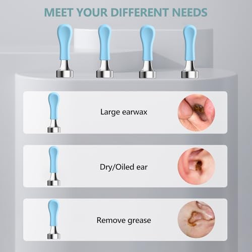 Bebird Tips Ear 8 Pieces Waterproof Silicone Ear Spoon For Ear Wax Removal Endoscope Bebird Original Ear Cleaner Tips Set For W3/R3/T15/X3/X17 Pro/D3Pro/T5/R1(Dia. 3.5Mm)