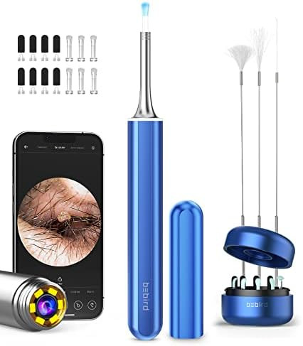 Bebird Ear Wax Removal Tool Camera Ear Wax Removal Bebird Ear Cleaner With Camera With 1080P Otoscope With Light Ear Wax Removal Kit With 9 Ear Pick Ear Camera Compatible For Iphone Ipad Android Phone