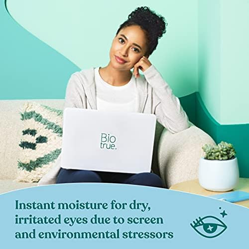 Biotrue Hydration Boost Drops Soft Contact Lens Friendly For Irritated And Dry Eyes & Contact Lens Solution Multipurpose Solution For Soft Contact Lenses Lens Case Included