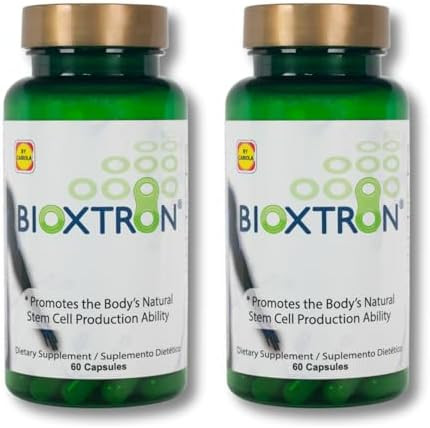 Bioxtron Natural Stem Cell Supplement Capsules Blue Green Algae Spirulina Energy Support 60 Capsules