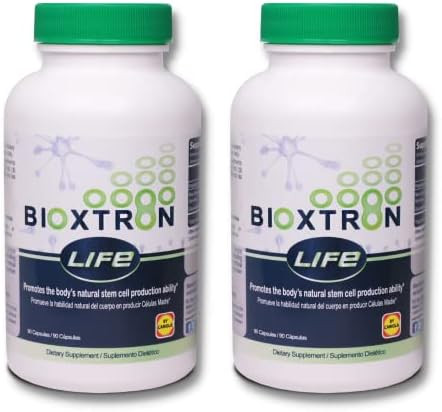 Bioxtron Life Afa Stem Cell Supplement Regenerate Tissue And Cells Joint Pain Muscle Pain Fatigue Immune System Support Blue Green Algae Aphanizomenon Flosaquae Pack Of 2180 Caps
