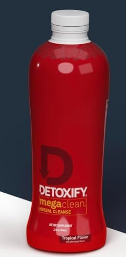 Detoxify Mega Clean Herbal Detox Cleanse Drink “ Full Body Cleanse Detox For Women And Men Same Day Results Plus Sticker