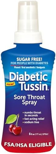 Diabetic Tussin Sore Throat Spray Wild Cherry 6 Fl Oz 1 Pack