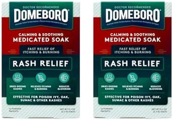 Domeboro Soothing Soak Rash Relief Poweder Packets 12 Ea (Pack Of 2)