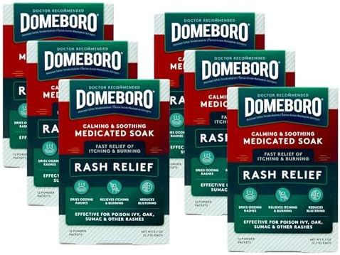Domeboro Astringent Solution Powder Packets 12 Packets Pack Of 6